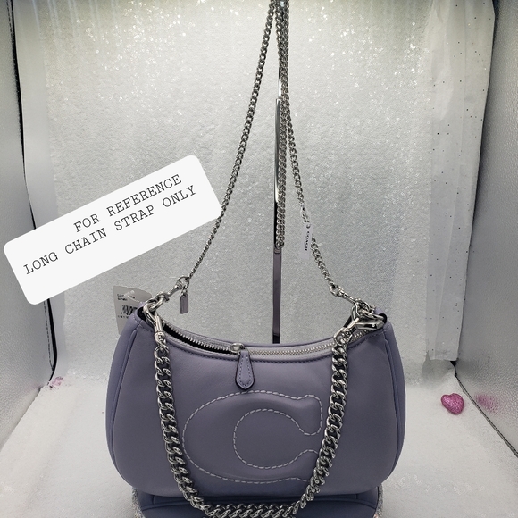 Coach Chic Silvertone CROSSBODY Chain purse replacement strap elegant - Picture 10 of 12